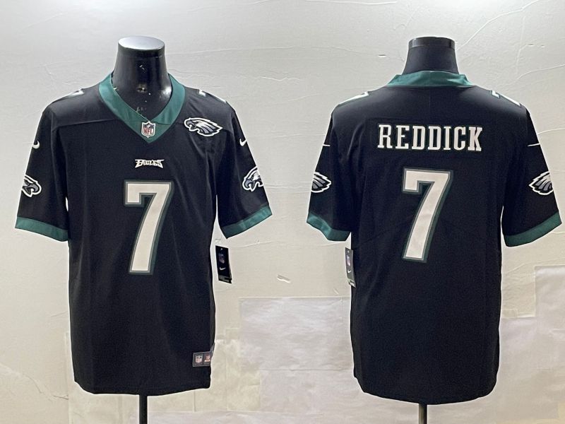 Men Philadelphia Eagles #7 Reddick Black 2025 Nike Vapor Limited NFL Jersey style 4->philadelphia eagles->NFL Jersey